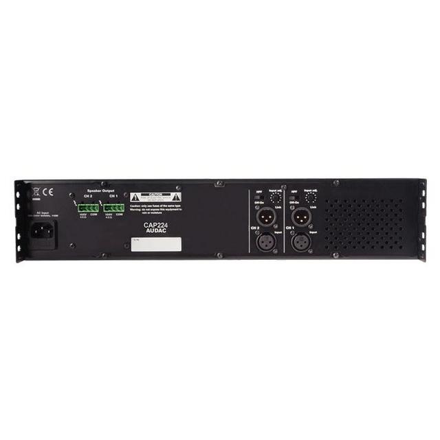 Audac CAP224 Dual-Channel Power Amplifier 2 x 240W 100V Line