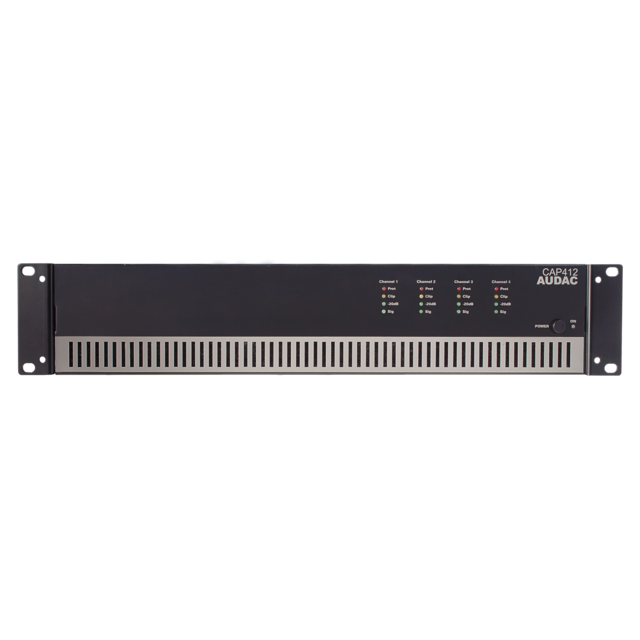 Audac CAP412 Quad Channel Power Amplifier 4 x 120W 100V Line
