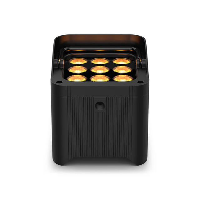 Chauvet Freedom Par Q9 X4 4-Pack Battery Uplighter (9x6W RGBA LEDs, Black) - thumbnail image 2
