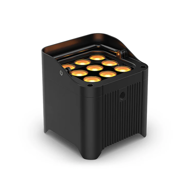 Chauvet Freedom Par Q9 X4 4-Pack Battery Uplighter (9x6W RGBA LEDs, Black) - thumbnail image 4