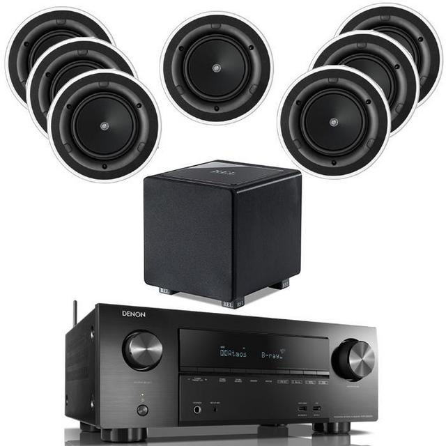 Denon AVC-X3700H With 7 Ci160.2CR 1 REL HT1003 Subwoofer