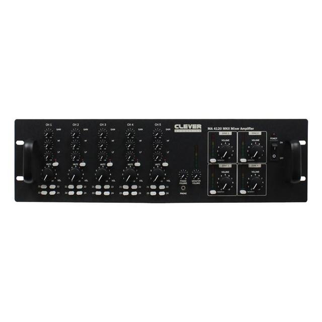 Clever Acoustics MA 4120 MKII 480W 4 Zone Mixer Amplifier