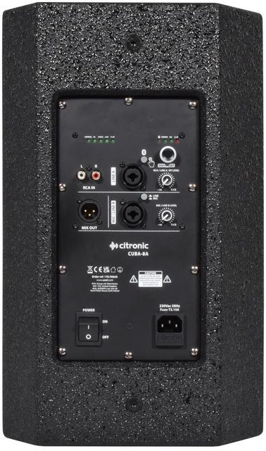Citronic CUBA-8A Active Full-Range Cabinet 250W - thumbnail image 3