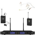 IMG Stageline TXS-626SET with Tie Clip and Head Set Wireless Mics
