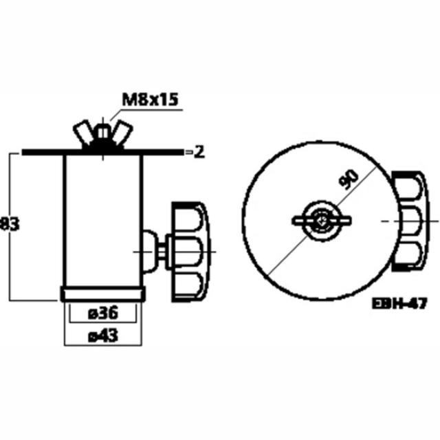 EBH-47 Stand Adapter - thumbnail image 2
