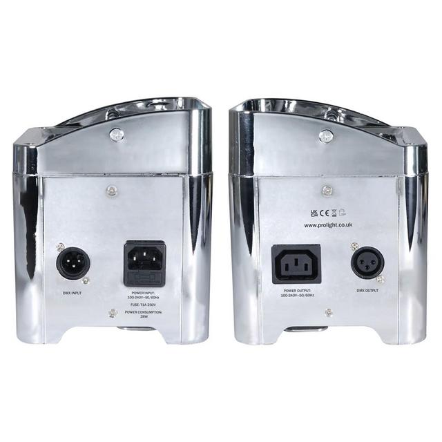 Colour Raider Lithium Battery Uplighter Pack (Chrome Housing) - thumbnail image 5