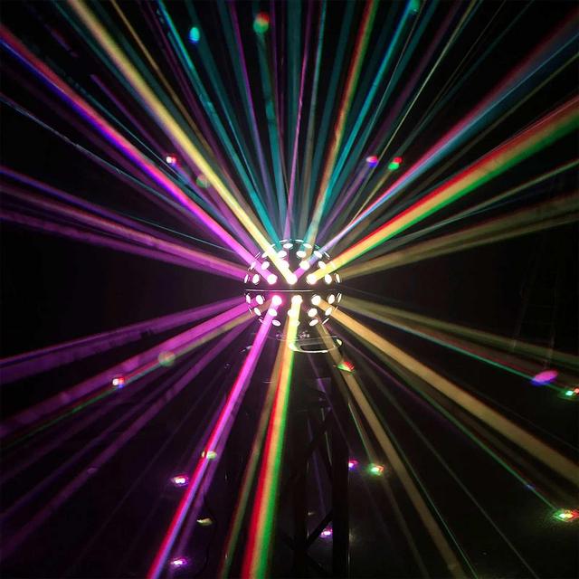 Equinox Asteroid LED Mirror Ball Effect - White Housing - thumbnail image 9