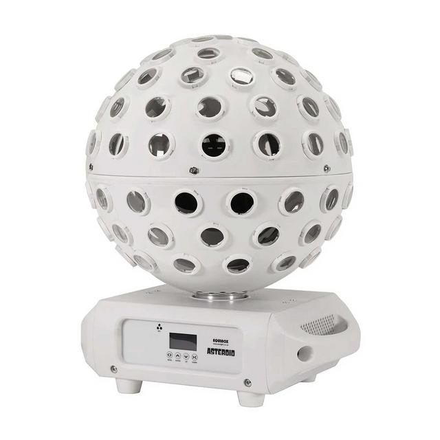 Equinox Asteroid LED Mirror Ball Effect - White Housing - thumbnail image 8