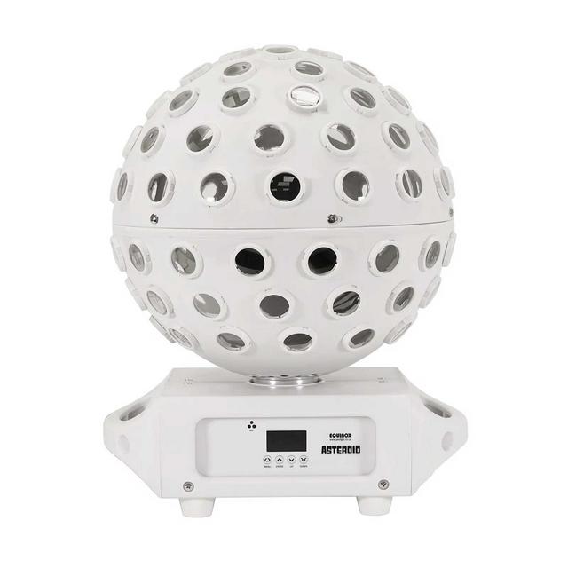 Equinox Asteroid LED Mirror Ball Effect - White Housing - thumbnail image 6