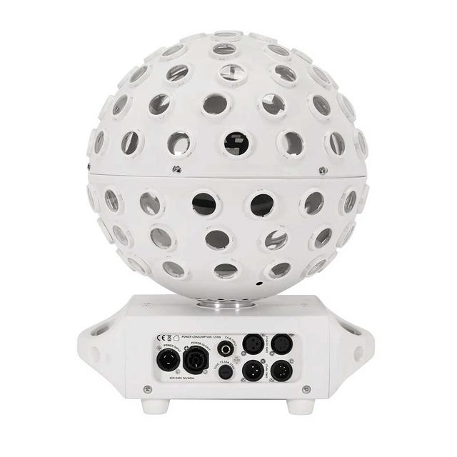 Equinox Asteroid LED Mirror Ball Effect - White Housing - thumbnail image 4