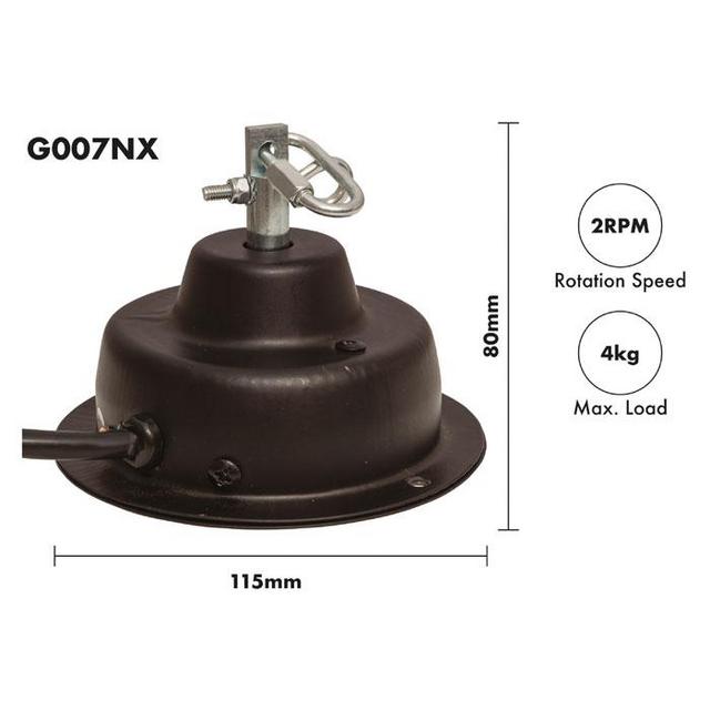 FXLab 2 RPM Mirror Ball Motor With Chain Up To 4kg - thumbnail image 2