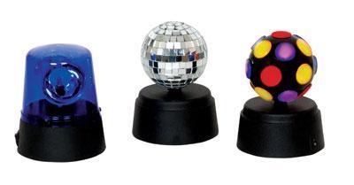 Funki Party Set Containing Mini Disco Baal,Blue Fuzzlight & Mirrorball with Rotator