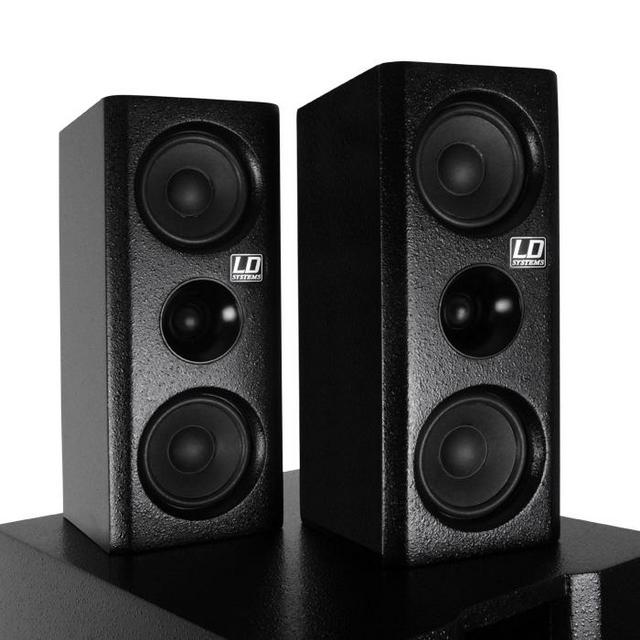 LD Systems Dave 8XS Compact Multimedia PA System 350W - Black - thumbnail image 2