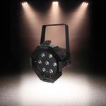 Compact Par Can Black 7 x 3W LED (3000k) Warm White