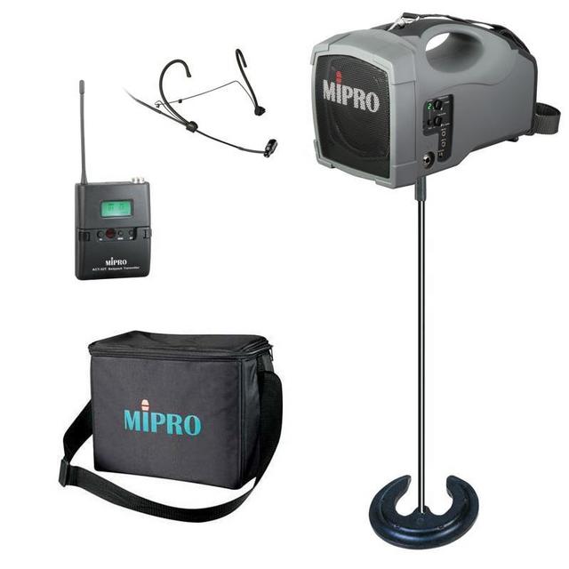 MiPro MA-101G Portable PA System + Headset Mic, Stand and Case