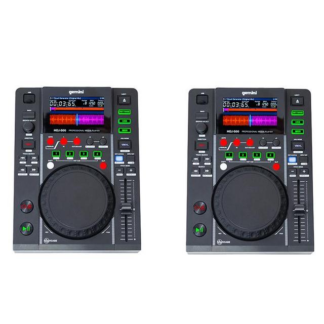 2 x Gemini MDJ-500 Professional Media Controller