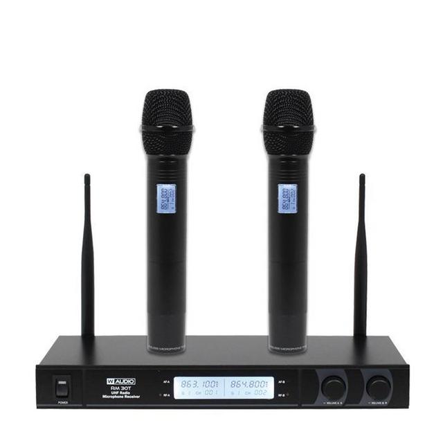 W Audio RM 30T Twin UHF Handheld Radio Microphone System