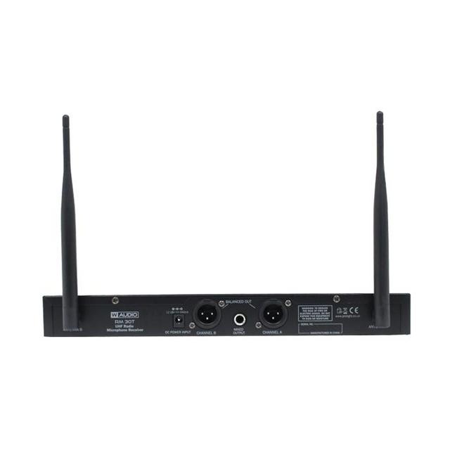 W Audio RM 30T Twin UHF Handheld Radio Microphone System - thumbnail image 3
