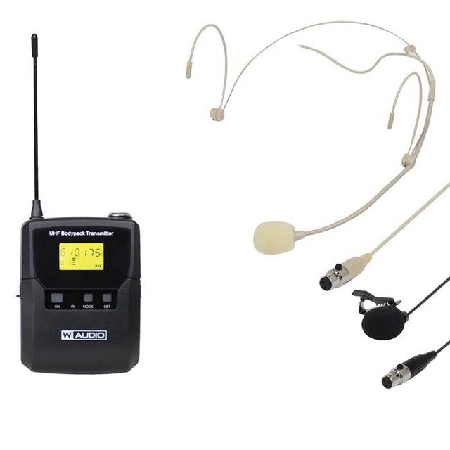 W Audio DQM 600H Quad Handheld UHF Radio Microphone System