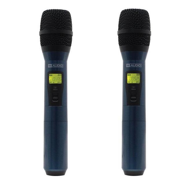 W Audio DQM 600H Quad Handheld UHF Radio Microphone System