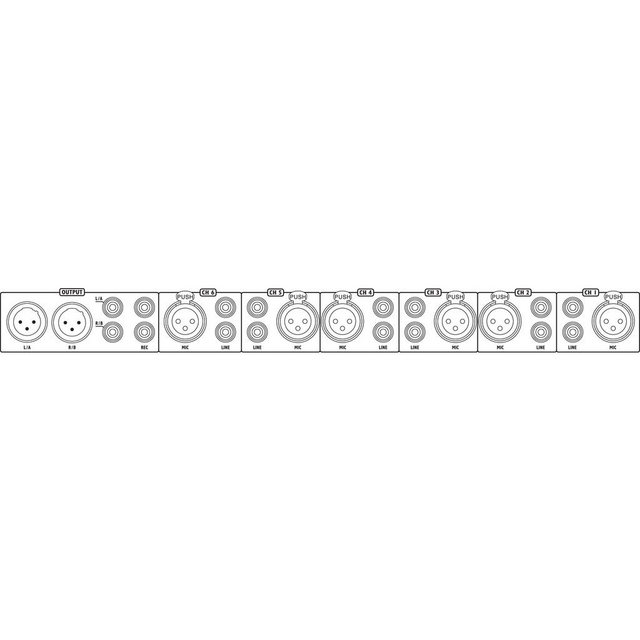 IMG Stageline MMX-602/SW 6 Channel Microphone Line Mixer - thumbnail image 2