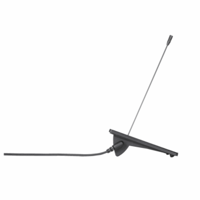 MPX-48 4-Zone Paging Microphone With Touch Screen - Black - Side View  - thumbnail image 2