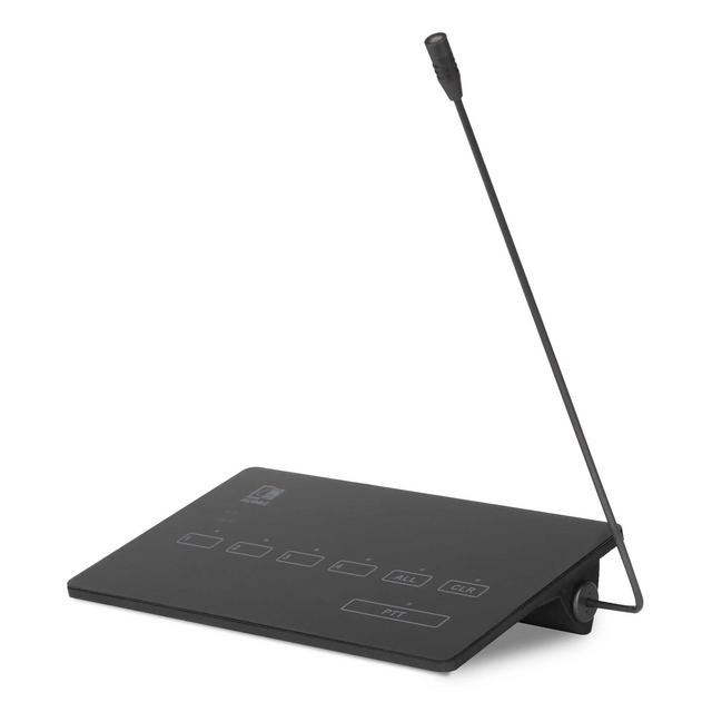 MPX-48 4-Zone Paging Microphone With Touch Screen - Black 