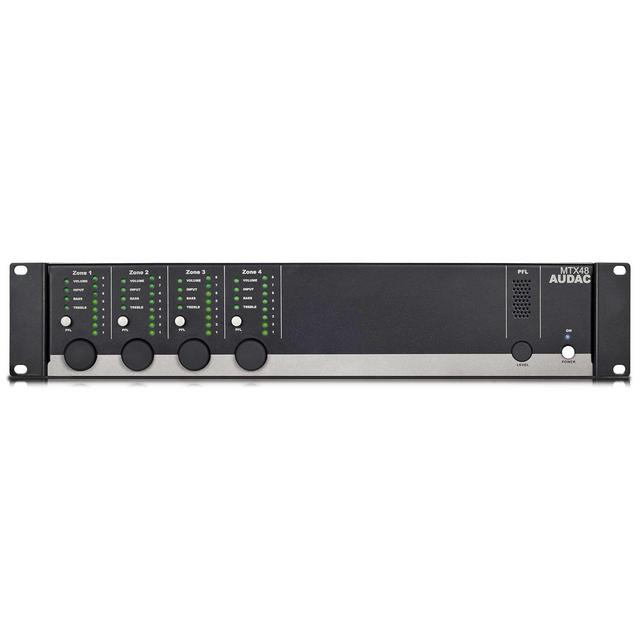 Audac MTX48 4-Zone Audio Matrix Smart Phone Controllable