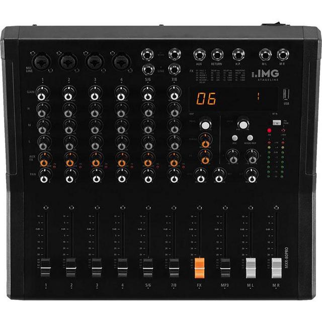 MXR-80PRO Professional 8-channel Audio Mixer