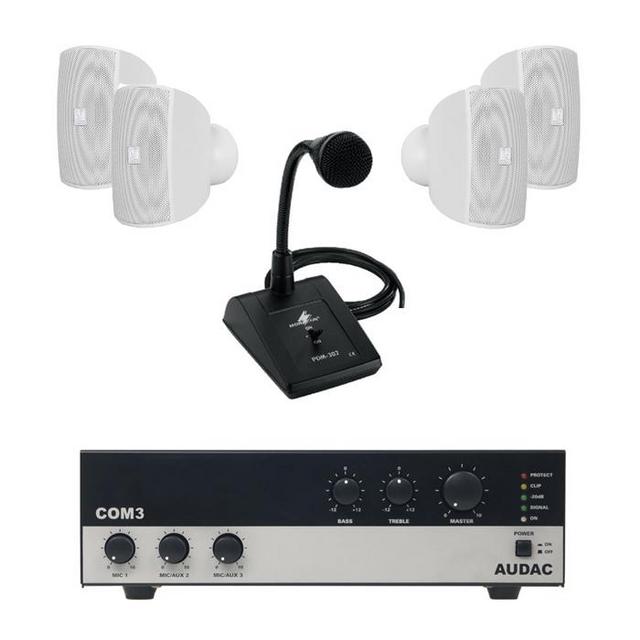 Audac Wall Mounted PA System - Ideal For Doctors Or Dentists - thumbnail image 2
