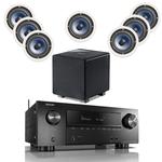 Denon AVC-X3700H With 7 RC60i 1 REL HT1003 Subwoofer