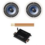 POLK RC60i (pair) with Airplay DNLA Amplifier with 25m Cable