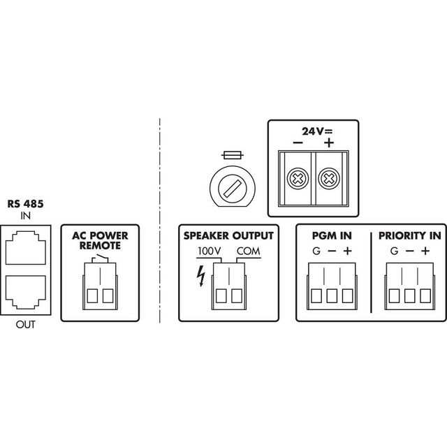 Monacor PA-1250D 100V Amplifier 250W - thumbnail image 2