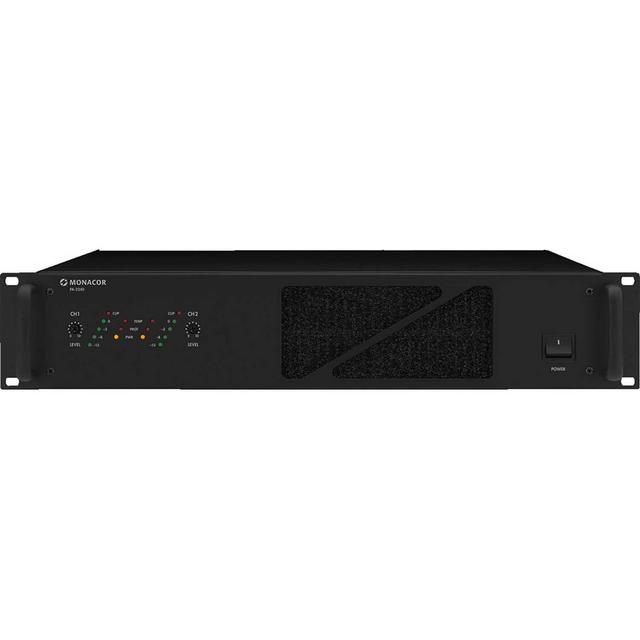 Monacor PA-2240 PA 2 x 240W Power Amplifier 25V/44V/75V/100V