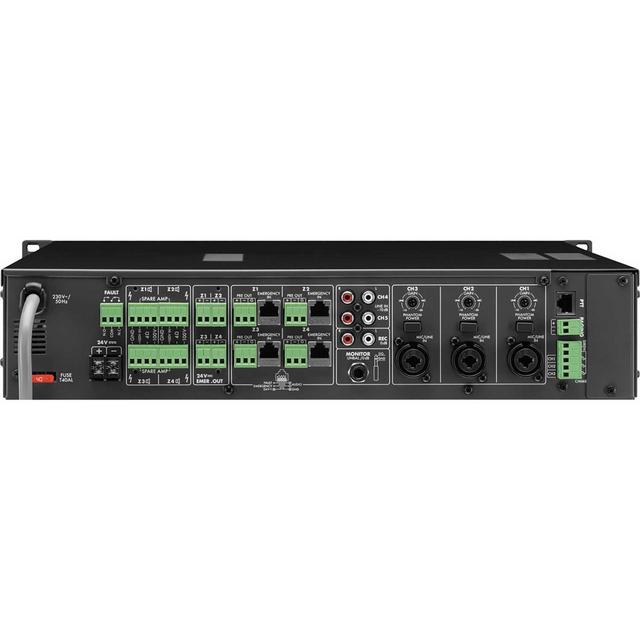 Monacor PA-40120 4-Zone PA Amplifier 4 x 120W - thumbnail image 3