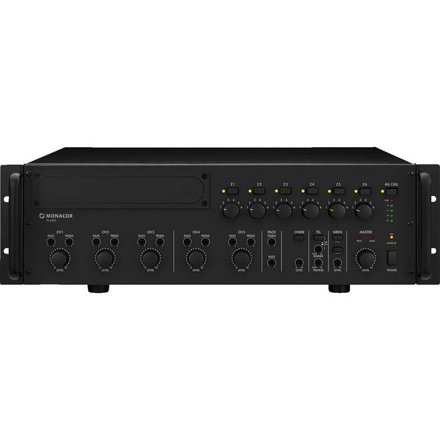 PA-6480 6-Zone Mono PA Mixing Power Amplifier 1 Channel x 480WRMS