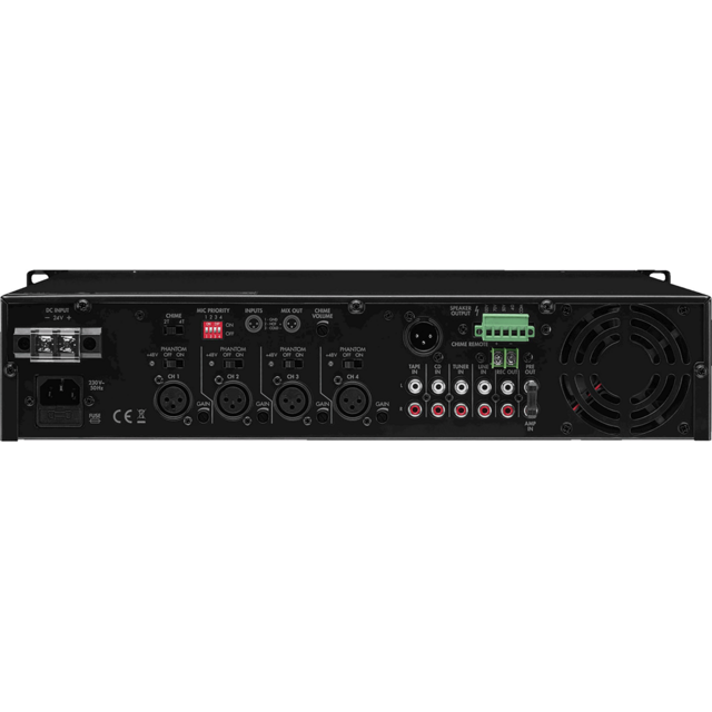 Monacor PA-924 100V Mixing Amplifier 1 X 240W - thumbnail image 2