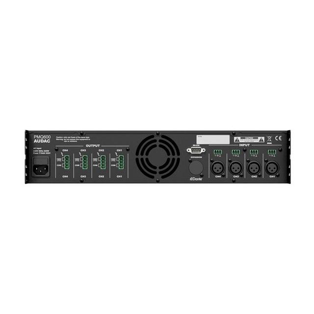 Audac PMQ600 Wavedynamics Quad Channel 100V Amplifier - thumbnail image 2