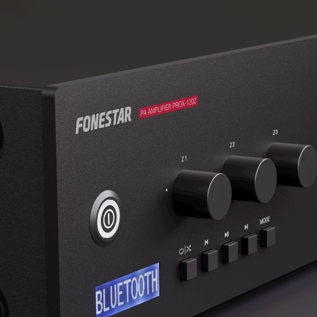 Fonestar PROX-120Z 3-Zone 120W Amplifier with Bluetooth - thumbnail image 4