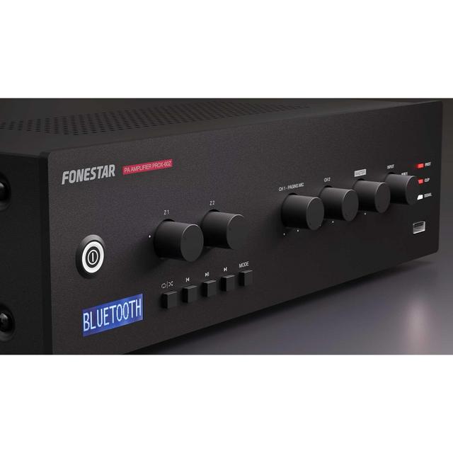 Fonestar PROX-60Z 2-Zone 100V Amplifier - thumbnail image 3