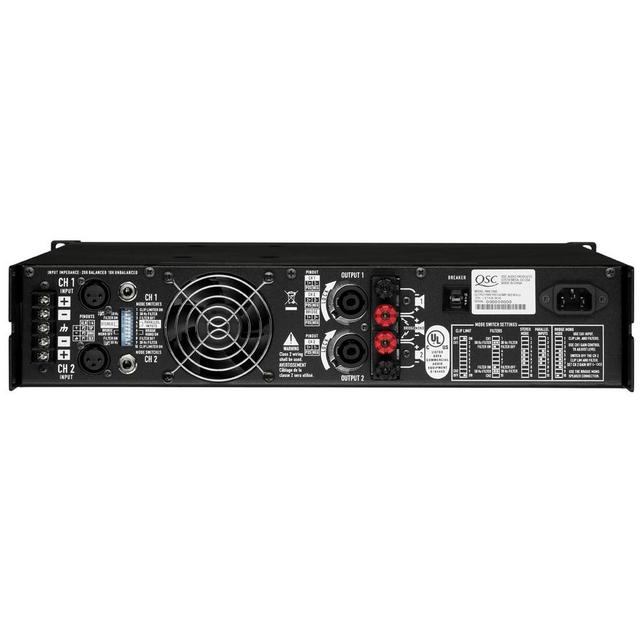 QSC RMX2450 Power Amplifier 2x1200W @ 2ohms 2U - thumbnail image 3