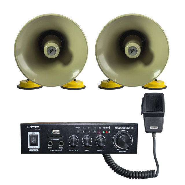 Roof Mount PA System 5 with Two Speakers 50W