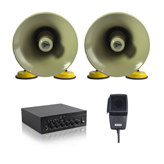 Roof Mount PA System 5 with Two Speakers 50W