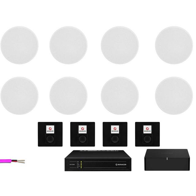 4 Zone Sonos System with Wall Volume Controls and 8 X Monitor Audio C165 - thumbnail image 2