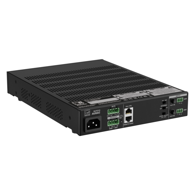 Audac SCP212 Power Amplifier 2 x 120W @ 4 Ohm - 240W @ 70/100V - thumbnail image 3