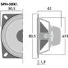 SPH-30X/8SW 3" Speaker - Dimensions Diagram