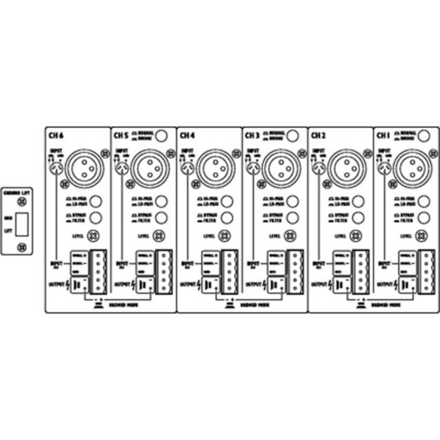 STA-1506 6-Channel PA Amplifier with Integrated Limiter - thumbnail image 2
