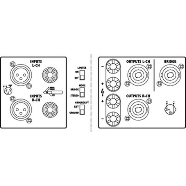 STA-225 Stereo PA Amplifier,  With Integrated Limiter