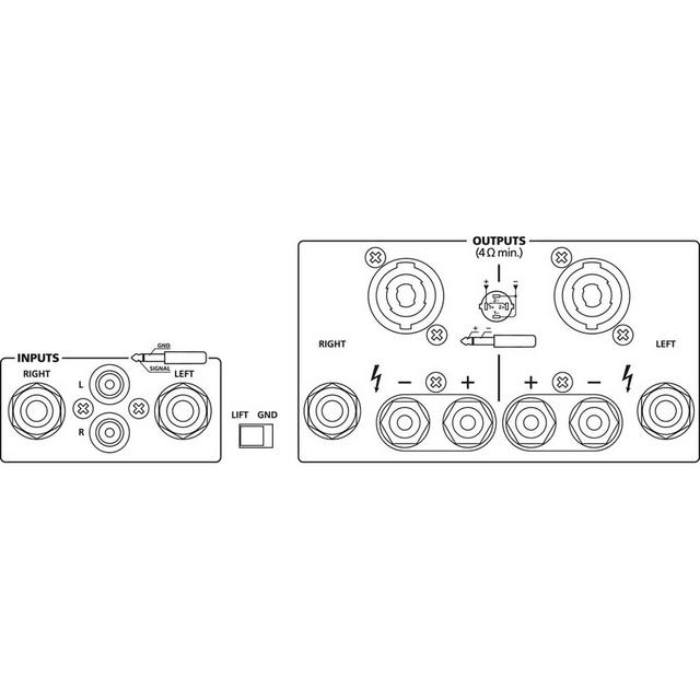 STA-700 Stereo 2 Channel Disco/PA Amplifier 800WMAX - thumbnail image 2