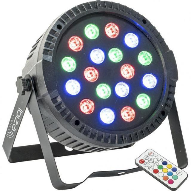 Ibiza Extra Flat PAR Projector 18 x 1W RGB LED